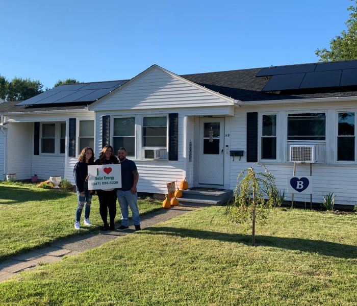 family goes solar in RI